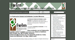 Desktop Screenshot of entidadeslocalesmenores.org